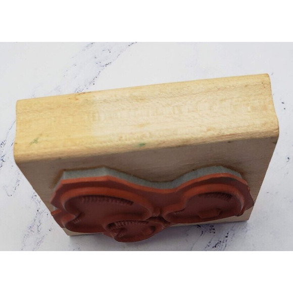 Stampin Up! Valentine Heart Shaped Balloons Wood Mounted Rubber Stamp 1998 - Picture 7 of 8